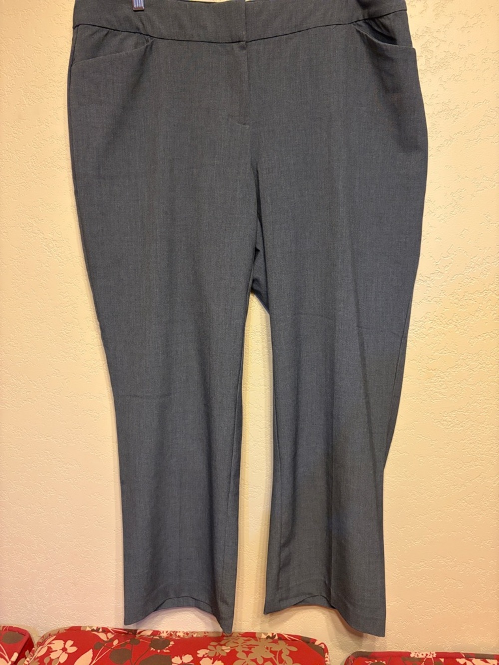 croft & barrow Gray Straight-Leg Dress Pants